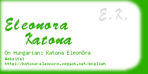 eleonora katona business card